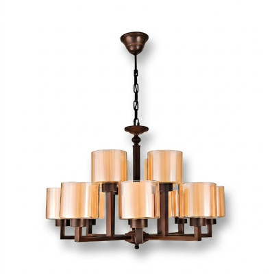 Lampa sufitowa Złoty Kolor Piękny Sufit Połysk Szkło Salon