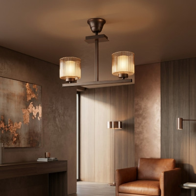 Lampa sufitowa Styl Nowoczesna Luksusowa Lustre Szklana Lampa do Salonu nowość