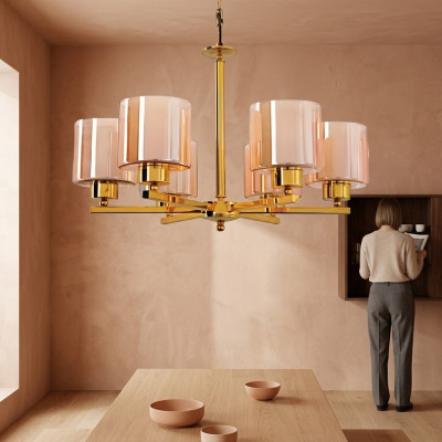 Lampa sufitowa lampa wisząca lampa wisząca salon luksusowe szkło lustrzane