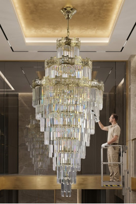 Żyrandol styl klasyczny żyrandol krople salon lampa luksusowa 80x230