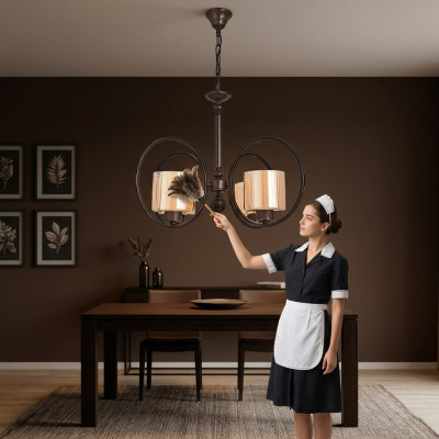 Lampa sufitowa Luksusowy Styl Nowoczesny Salon Lustre Szkło Sypialnia