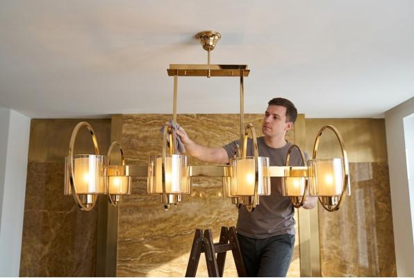 Lampa sufitowa Lustre Glass Lampa sufitowa do salonu w nowym stylu nowoczesnym