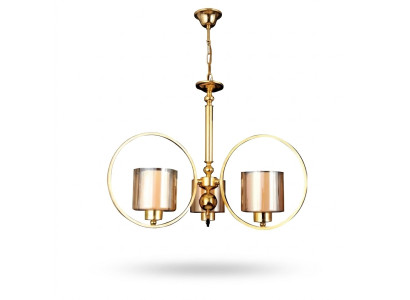 Lampa sufitowa lampa wisząca jasna złota do salonu w stylu nowoczesnym