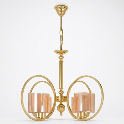 Lampa sufitowa w kolorze złotym luksusowy sufit ze szkła lustrzanego do salonu