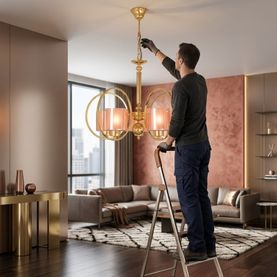 Lampa sufitowa wisząca Oświetlenie salonu nowa Lustre Glass luksus