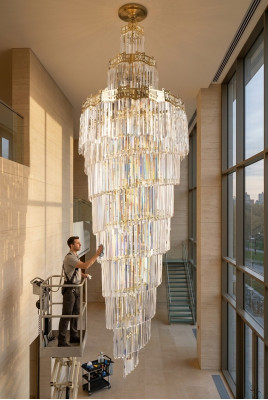 żyrandol Lampa sufitowa luksusowy design kryształowa lampa do salonu Lampa złota
