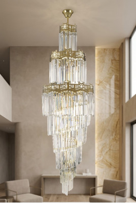 żyrandol Luksusowy design kryształowy salon w stylu nowoczesnej lampy