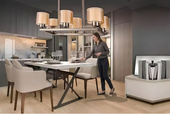 Lampa sufitowa w stylu nowoczesnym Design Współczesne oświetlenie jadalnia