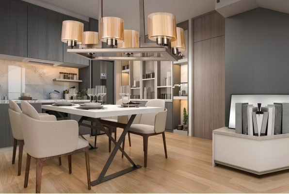Lampa sufitowa w stylu nowoczesnym Design Współczesne oświetlenie jadalnia