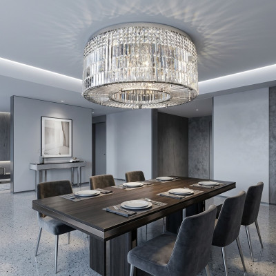 żyrandol Modern Designer 16 Lampa wisząca Chrome Salon kryształ