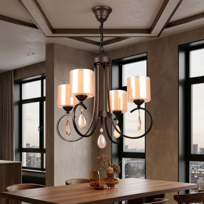 Lampa sufitowa wisząca Design Modern Gold Living Room Glass nowość