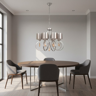 Lampa sufitowa piękne lampy szklane Lampy Lampy żyrandol do salonu luksusowy srebrny