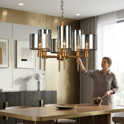 Lampa sufitowa Styl Nowoczesna Lampa sufitowa Lampy 6 Luksusowy Nowy Salon