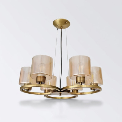 żyrandol Nowoczesna lampa do salonu sufitowa Luksusowe nowe szkło Lustre
