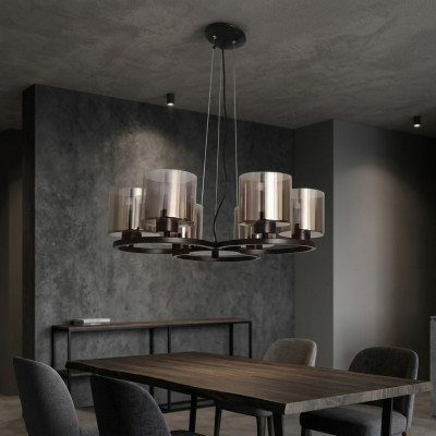 Lampa sufitowa Lustre Sufity Oświetlenie Czarny Lustre Glass