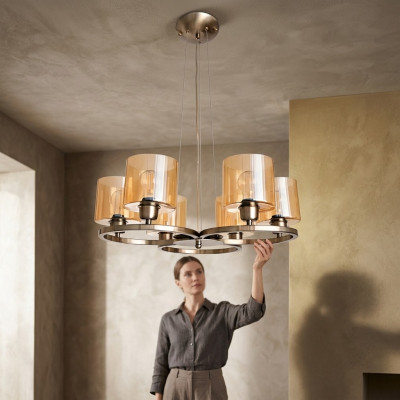 Nowoczesna Lampa sufitowa Styl Nowoczesna Lampa Wisząca Metalowa Salon Nowość