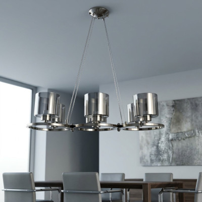 Lampa sufitowa Luksusowy piękny sufitowy szklany salon z połyskiem