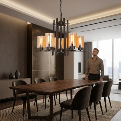 Loft Lampa sufitowa Lampa Designerska lampa wisząca Lampy Lampa Leuchten
