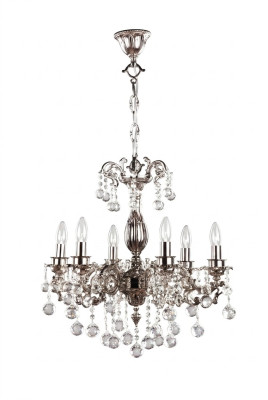 Lampa żyrandol Lampa klasyczny luksusowy salon Chrome kryształ