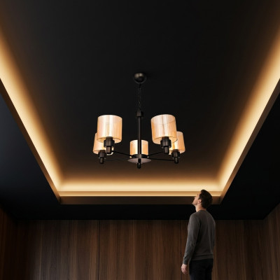 Loft Lampa sufitowa Lustre Glass Lampa sufitowa salonowa lampa wisząca 65x70