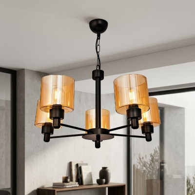 Loft Lampa sufitowa Lustre Glass Lampa sufitowa salonowa lampa wisząca 65x70