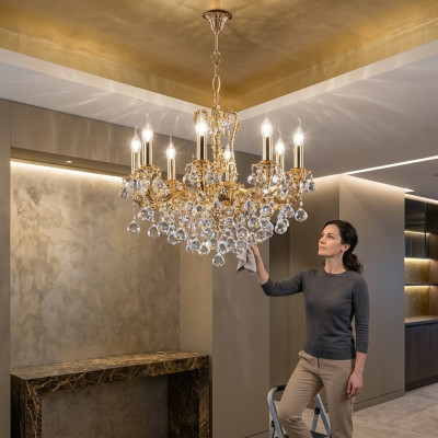 żyrandol Klasyczna Lampa Oświetlenie Lampa Salon Lampy