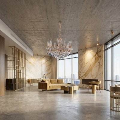 żyrandol Luksusowy salon Lustre Glass Wiszące lampy sufitowe