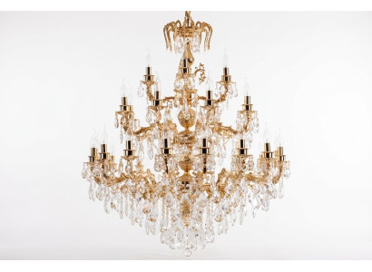 Nowoczesny żyrandol Lampa klasyczny luksusowy salon Mosiężny kryształ