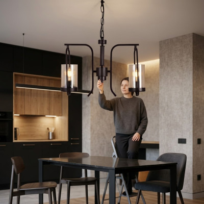 Lampa sufitowa Nowoczesna Lampa sufitowa do salonu Lustre Glass żyrandol Nowość