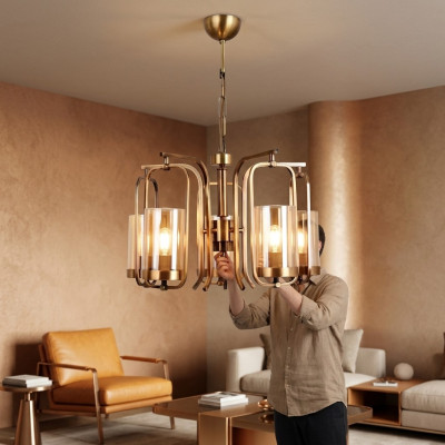 Lampa sufitowa do salonu Lampa sufitowa Nowoczesny żyrandol piękny luksus