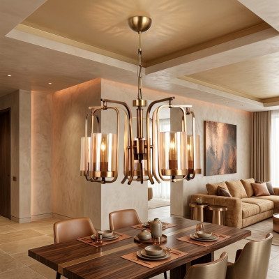 Lampa sufitowa do salonu Lampa sufitowa Nowoczesny żyrandol piękny luksus
