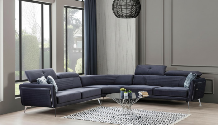 Narożnikowa kanapa Sofa Kanapa Podkładka Meble Kanapy Sofy Soft trzyosobowa 343x343