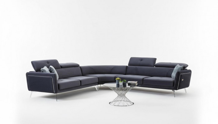 Narożnikowa kanapa Sofa Kanapa Podkładka Meble Kanapy Sofy Soft trzyosobowa 343x343