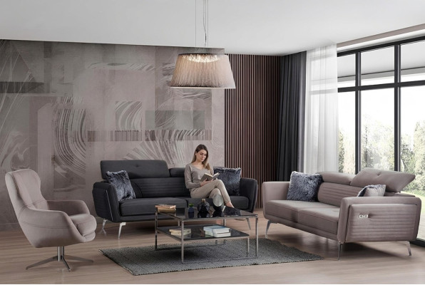 Regulowana miękka sofa 2-miejsce do siedzenia w nowoczesnym stylu dla Twojego domu