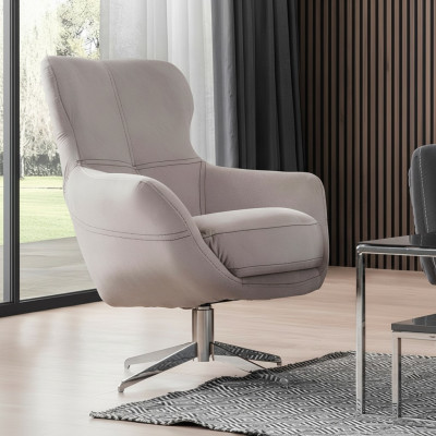 Sofa Obrotowa Fotel Relaks Club Sofa Jednoosobowa Podkładka Meble Beżowa