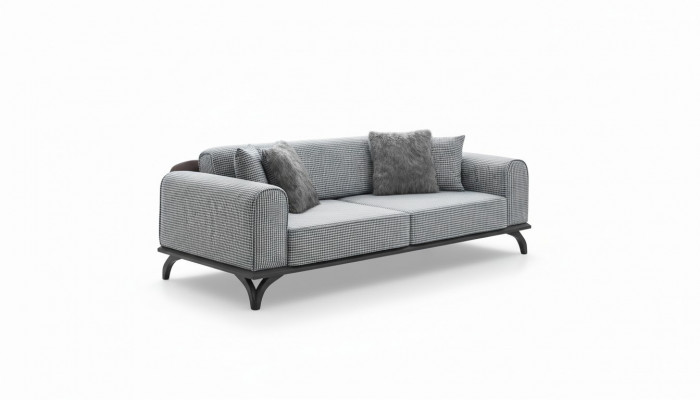 Sofa Trzyosobowa Sofa 227cm Sofa Kanapy Podkładka Meble Włókienniczy Materiał