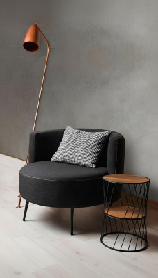 Czarny nowoczesny Fotel Living RoomFotel Fotel ClubFotel Nowość