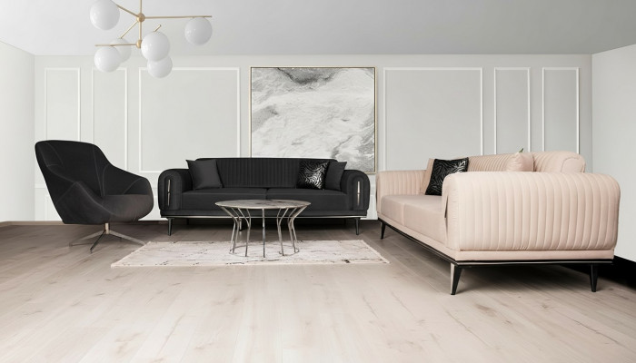 Sofa Kanapa 3+3 Siedziba Zestaw sofowy Kanapy Podkładka Meble Sofy Zestaw Grupa