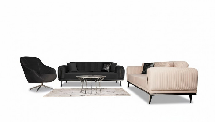 Sofa Kanapa 3+3 Siedziba Zestaw sofowy Kanapy Podkładka Meble Sofy Zestaw Grupa