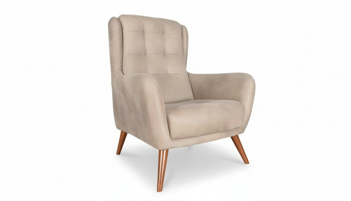 Sofa Chesterfield Fotel Club Sofa Jednoosobowa Podkładka Meble Beż Relaks Nowość