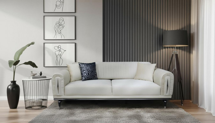 Sofa Trzyosobowa Podkładka Meble Wyposażenie 3 Siedziba Kanapy Kwadratowe Sofa Materiał