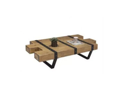 Loftowy stolik kawowy Design Meble Tabela 130x80 Do Salonu Drewniany Stolik Stoliki do kawy