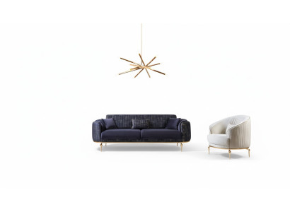 Zestaw sofowy 331 Siedziba Nowoczesna Sofa Fotel Sofy Luksusowy Zestaw 3-częściowy
