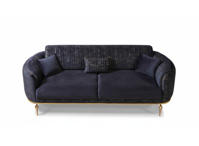 Luksusowa Sofa 3 miejsce do siedzenia Salon Niebieska Nowoczesna Sofa Trzyosobowa Meble