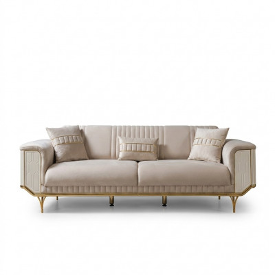 Luksusowe 3 miejsce do siedzenia Sofa Salon Niebieskie Sofy Design Nowoczesne Meble Couch