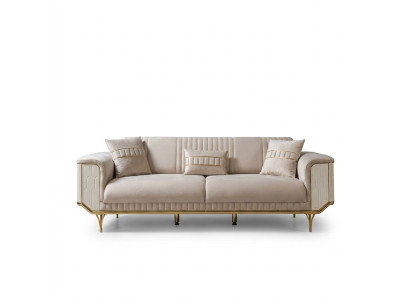 Luksusowe 3 miejsce do siedzenia Sofa Salon Niebieskie Sofy Design Nowoczesne Meble Couch