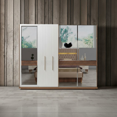 Szafa ubraniowa Nowoczesny design mebli Luksusowa szafa sypialniana 226cm