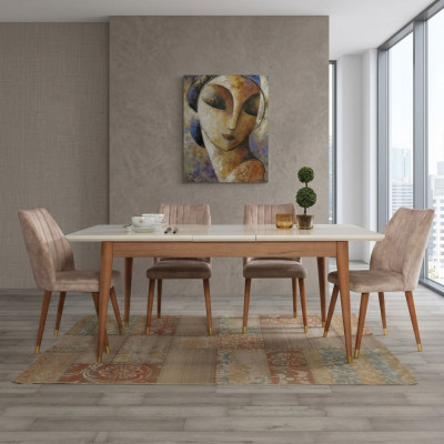 Stół obiadowy jadalnia Styl Nowoczesny Design Tabela Drewno Meble Luksusowe stoły