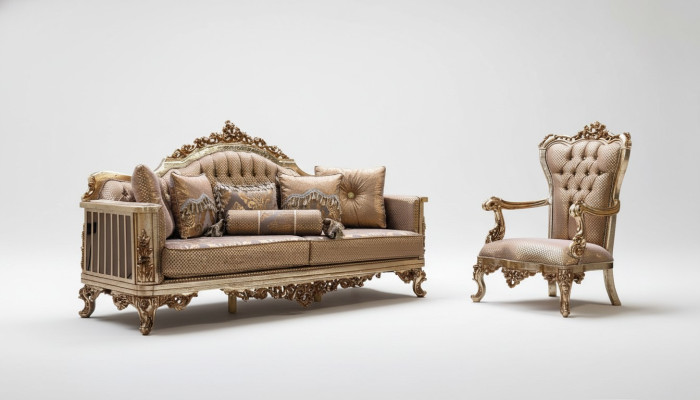 Zestaw do salonu Zestaw sofowy 3+1 miejsce do siedzenia Sofa Kanapa Klasyczne kanapy
