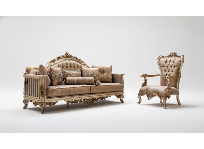 Zestaw do salonu Zestaw sofowy 3+1 miejsce do siedzenia Sofa Kanapa Klasyczne kanapy